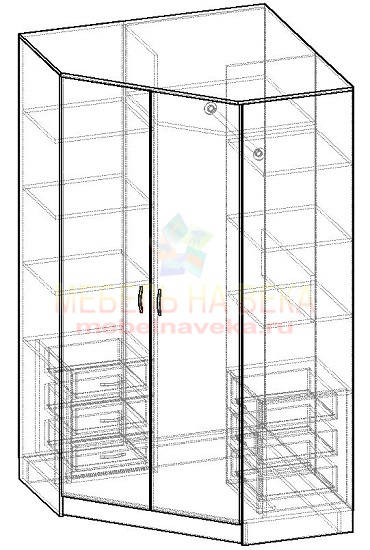 Угловой шкаф Alisa-3