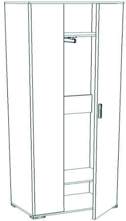 Шкаф для одежды Марго модуль ПММ-4