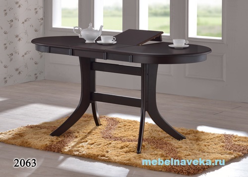 Обеденный стол 2063 (Шоколад, Венге)